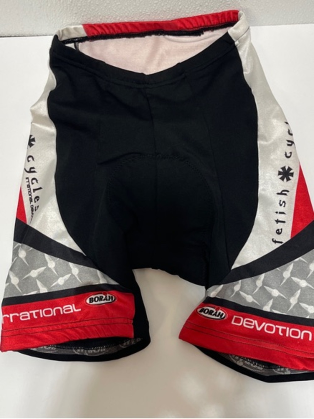 5/$25 Men’s Black and Red Performance Cycling Shorts